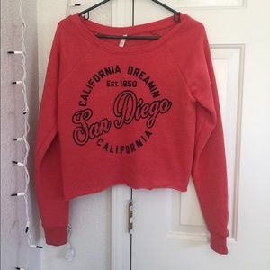 Cute crop top sweater